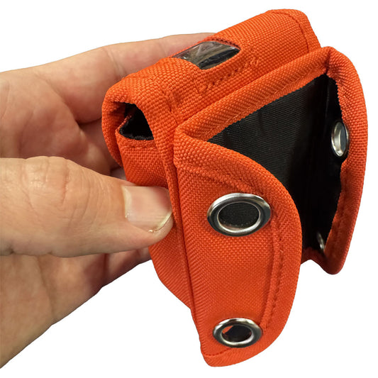 Orange Transponder Mounting Pouch